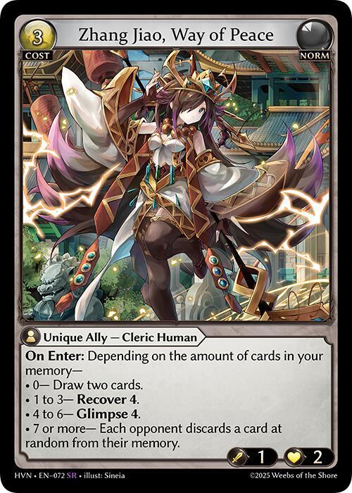 Zhang Jiao, Way of Peace - Abyssal Heaven (HVN) – Universe Cards