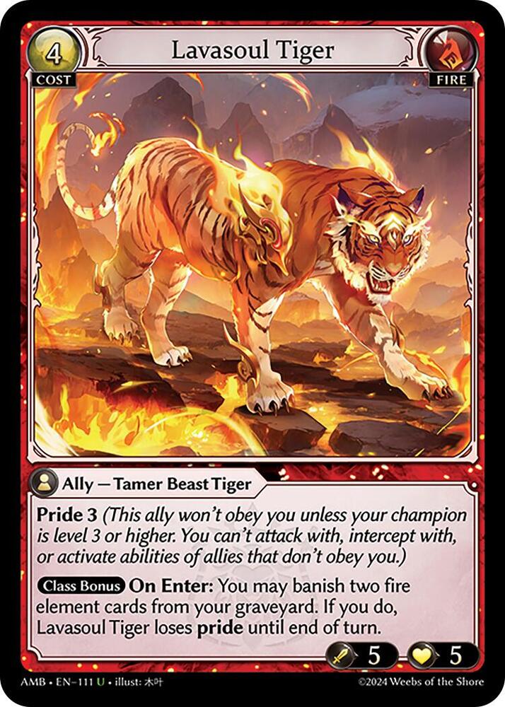 Lavasoul Tiger - Mortal Ambition (AMB1E)