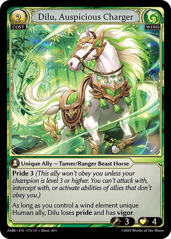 Dilu, Auspicious Charger - Mortal Ambition (AMB1E)