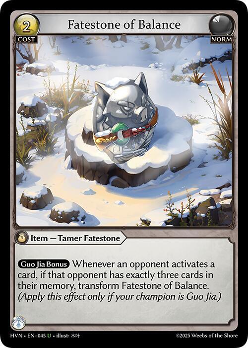 Fatestone of Balance // Woodland Shoats - Abyssal Heaven (HVN)