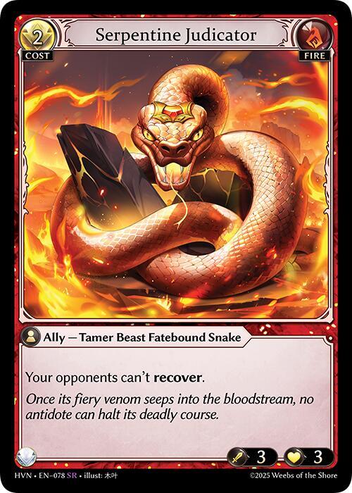 Coiled Fatestone // Serpentine Judicator - Abyssal Heaven (HVN)