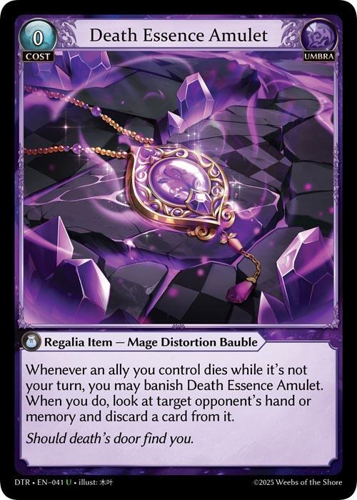 Death Essence Amulet - Distorted Reflections (DTR1E)