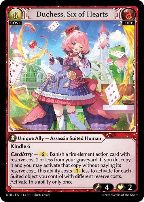 Duchess, Six of Hearts - Distorted Reflections (DTR1E)